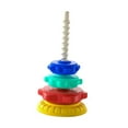 thumbnail image 2 of Torre arcoíris con rueda giratoria de arcoíris, juguete clásico, colorido, Montessori, con engranajes sensoriales para niños pequeños, niños y niñas 4 capas, 2 of 8