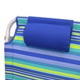Mainstays Backpack Aluminum Beach Chair, Multicolor