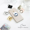 thumbnail image 3 of Smatixx Cell Phone Ring Holder & Grip with Luxury Oktant Crystal Universal Kickstand Compatible with All Major Smartphones - Coco (Light Gold), 3 of 4