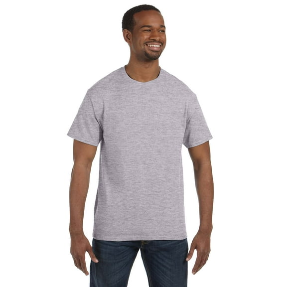 Gildan G500 Adult Heavy Cotton T-Shirt, Sport Grey, XL, Pack Of 5, Mens T-Shirts