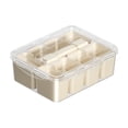 thumbnail image 2 of Compartimento de almacenamiento para refrigerador doméstico portátil transparente, caja sellada para mantener la frescura, caja de clasificación de condimentos, caja de fruta para picnic al aire, 2 of 8