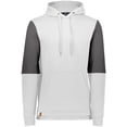 thumbnail image 3 of Holloway Sportswear S All-American Team Hoodie White/Carbon Heather 222581, 3 of 5