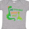 thumbnail image 4 of Inktastic Grandma Loves Me Grandchild Dinosaur Boys Baby Bodysuit, 4 of 5