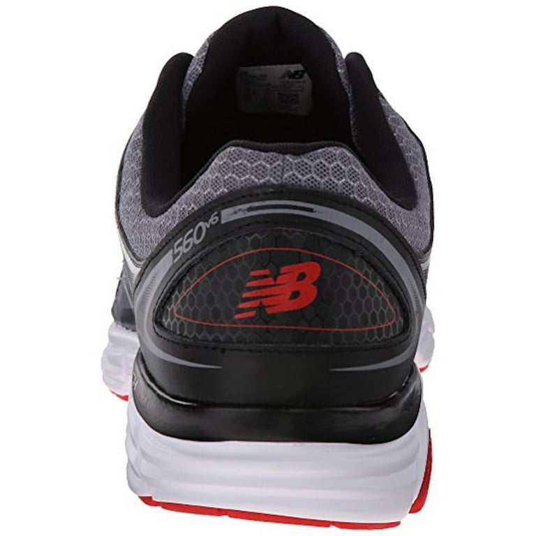 New Balance Mens Running Shoe Grey Black Red 9.5 4E