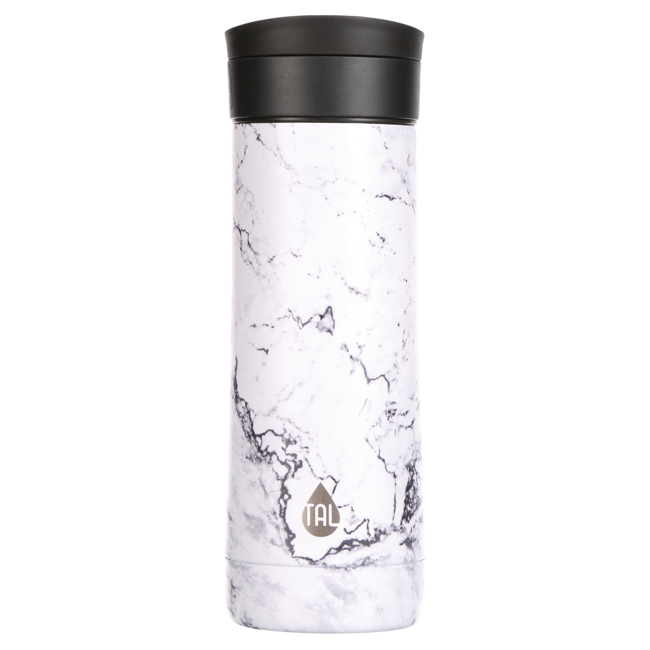 TAL Stainless Steel Ranger Tumbler Water Bottle 17 fl oz, White Marble