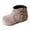 Khaki, variant on JHOKCI Girls Winter Ankle Boots Wide Toe Lightweight Side Zipper Buckle Warm Chukka Booties