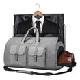 thumbnail image 1 of Bolsa de mano plegable para viajes con bolsa para zapatos,gris, 1 of 11