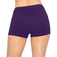 thumbnail image 7 of ELFINDEA Yoga Pants Shapewear Women Banded Shorts Boyshorts Boardshorts Swimsuits Sporty Short Plus Size Body Suits for Womens Purple M, 7 of 7