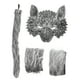 thumbnail image 2 of KAKOWELY 1 juego de disfraz de lobo, máscara de lobo, guantes de cosplay de animales, accesorios de disfraces de cola, 2 of 4