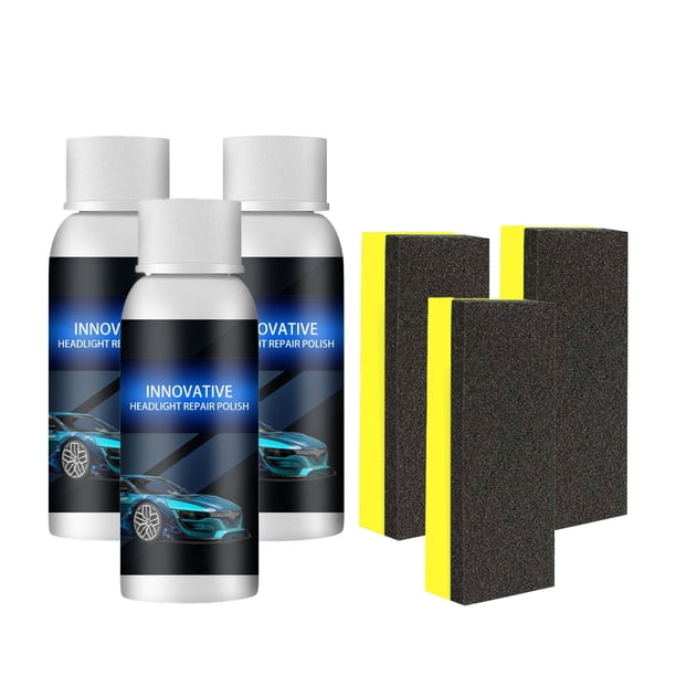 Líquido para faros automotrices, agente de restauración de revestimiento de cristal de faros, agente de restauración de revestimiento de faros de vehículos, 50 ml