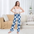 thumbnail image 6 of FORMRS Women's Pajama Pants with Pockets Soft Comfy Loungewear Sleep Bottom, Sizes S-2XL, Blue and Gray Plaid Pattern, 6 of 8
