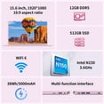thumbnail image 5 of BiTECOOL 15.6" Win11 Laptop Intel N150 12+512GB for Student, Business, Pink, 5 of 11