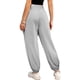 thumbnail image 3 of Pantalones anchos con cordón para mujer: pantalones deportivos de color liso para uso informal y de invierno, 3 of 7