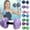 #035-Purple, variant on Water Weights for Pool Exercise Detachable Water Dumbbells with Adjustable Resistance for Aquatic Fitness Low-Impact Strength Training in Swim Pools Made of Buoyant EVA Foam,Mint Green
