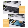 thumbnail image 2 of Large Induction Cooktop Protector Mat Blue Ombre Stove Top Covers for Electric Stove, Coastal Beach Modern Abstract Art Decorative Stove Burner Cover Mats, Glass Top Stove Cover, 2 of 7