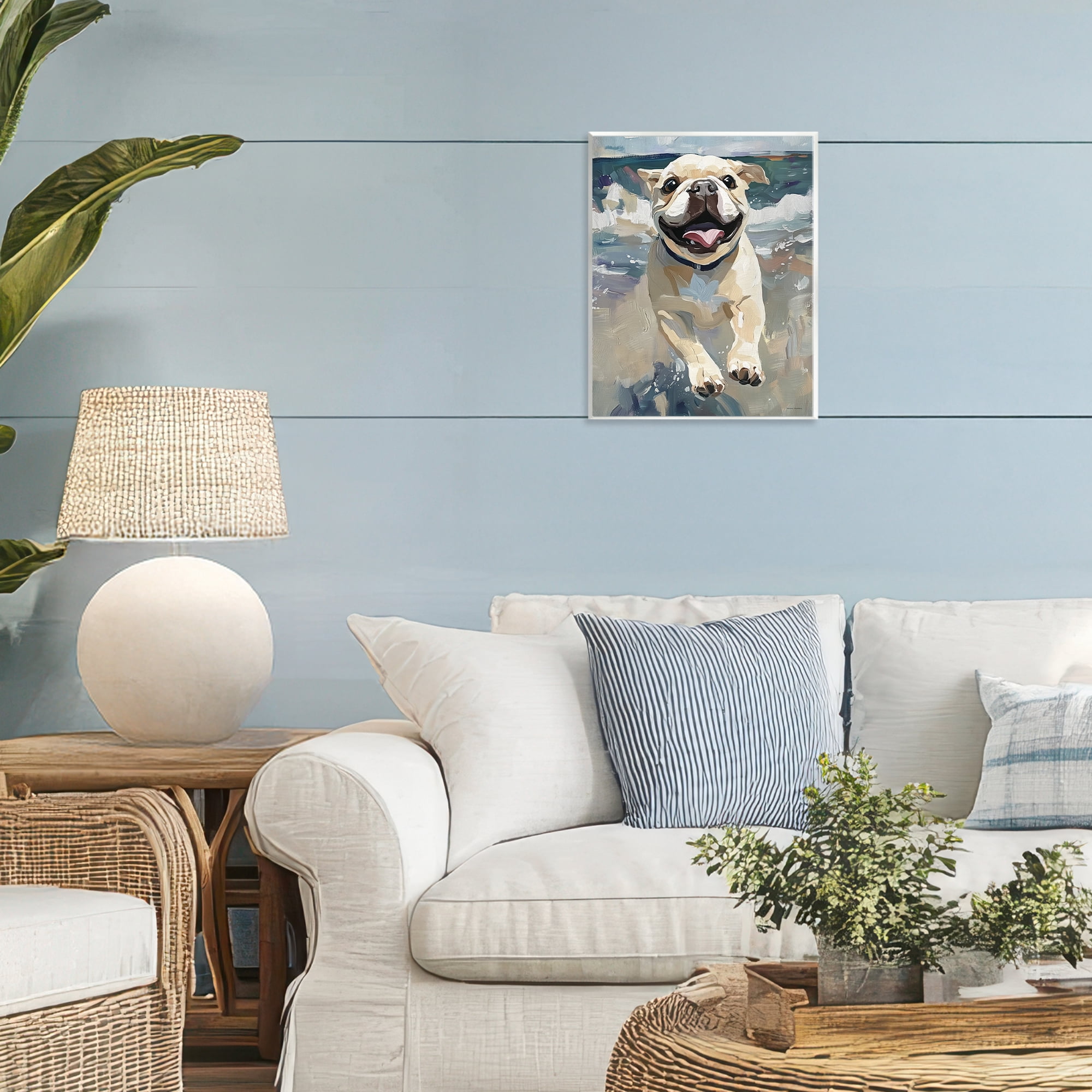 Stupell Industries Sunny Paws Dog on Beach Wall Plaque Art, design by Svetlana Aleynikova