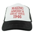 thumbnail image 3 of ThisWear 80th Birthday Gifts Making America Great Since 1946 Conservative Hat Political Gifts USA Trucker Hat Black, 3 of 8