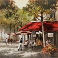 thumbnail image 2 of Orme, E. Anthony 12x12 Black Ornate Wood Framed with Double Matting Museum Art Print Titled - Paris Al Fresco, 2 of 4
