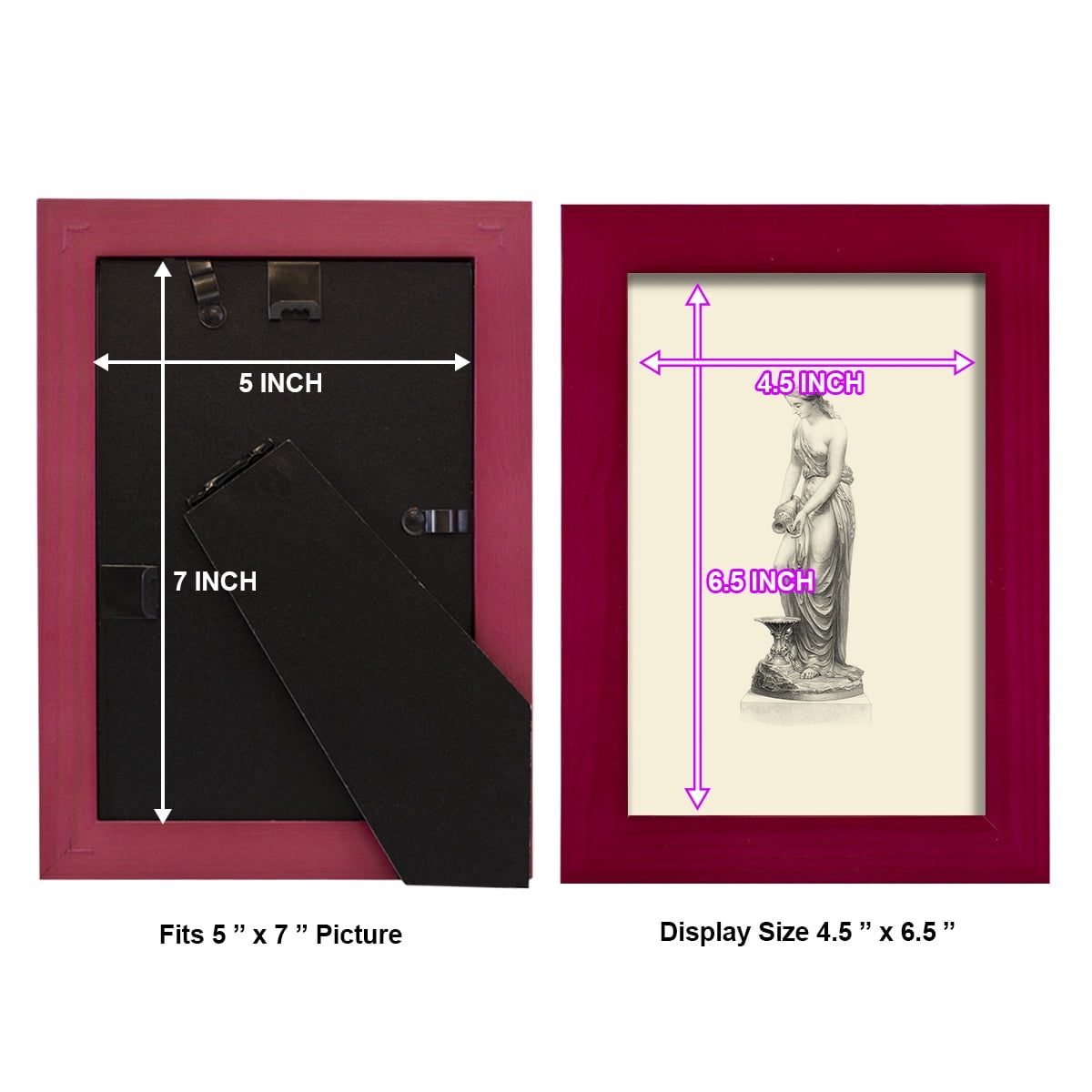 Classical Statuary II -Framed Print w/glass-Cherry Red