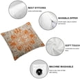 thumbnail image 6 of Fall Boho Pillow Covers  Orange and Cream Ethnic Design Outdoor Decorative Throw Pillows for Couch, Carpet Pattern Decor Cushion Cover Farmhouse Pillowcase for Bed Car Safa, 6 of 7