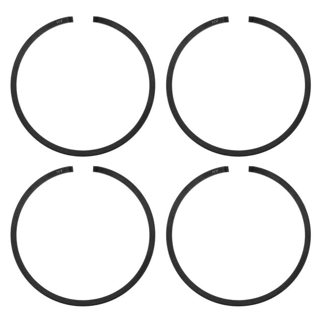 Juego de Anillos de Pistón Uxcell de 4 Piezas 36.5mm x 1.5mm Anillos de Pistón Negros Reemplazos para Sierra Eléctrica
