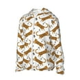 thumbnail image 2 of Pofeuu Leopard Print Print Sun Protection Outdoor Lightweight Full Zip UV Cooling Hoodie Long Sleeve Summer Clothing for Outdoor Hiking-Small, 2 of 5
