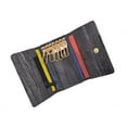 thumbnail image 4 of New Waterproof Eel Skin Leather Key Case Holder Credit Card Wallet (Black), 4 of 6