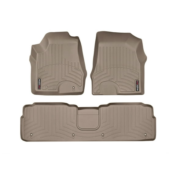 WeatherTech Custom Fit FloorLiners compatible with 2006-2008 Lexus RX - 1st & 2nd Row, Tan