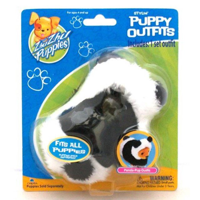 Zhu Zhu Puppies Puppies Outfits PandaPup Outfit Character 0877799007783
