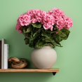 thumbnail image 2 of Vickerman VICK-FQ1731034 18 Pouces Coral Geranium Bush 4/pk, 2 of 5