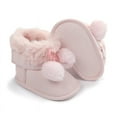 thumbnail image 2 of Infant Baby Girl Boots Shoes Warm Wool Snow Winter Anti-Slip Newborn Toddler Prewalker For 0-18 Months, 2 of 3