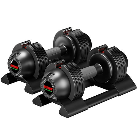 Adjustable Dumbbell,22lb/44lb/52lb Single Dumbbell Set with Tray for Workout Strength Training Fitness