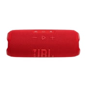 JBL FLIP 7 Waterproof Portable Speaker Bundle with gSport Carbon Fiber Case (Red)