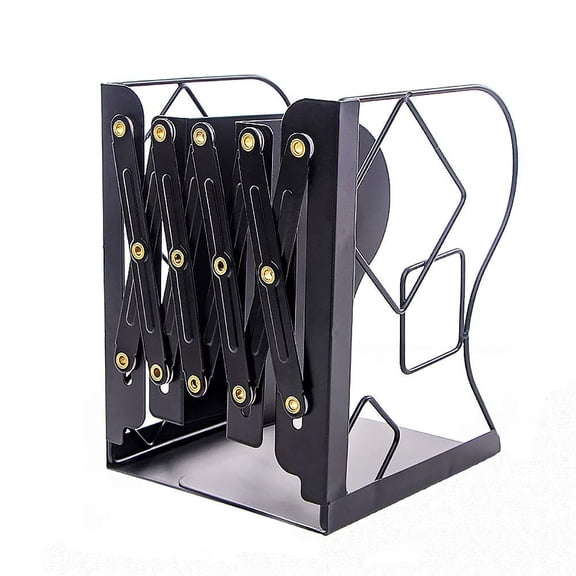 Adjustable Nonskid Heavy Duty Bookends for Desk - Book Stand & Organizer