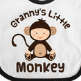 thumbnail image 4 of Inktastic Grannys Little Monkey Boys or Girls Baby Bib, 4 of 4