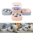 thumbnail image 4 of SPRING PARK 1Set 1.8L Cat Multi-bowl Design Water Dispenser and Food Bowl, Automatic Cat Water Bowl with Extra Food Feeder for Cats, Small Dogs and Rabbits, 4 of 7