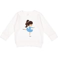 thumbnail image 2 of Inktastic Figure Skating, Ice Skating Girl, Brown Hair Toddler Sweatshirt, 2 of 4