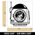 thumbnail image 2 of Astronaut Space Dog in Shuttle Landing Pod Self-Inking Rubber Stamp Ink Stamper - Black Ink - Small 1 Inch, 2 of 7