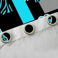 thumbnail image 4 of Homewish Fashion Eiffel Tower Teens Black Out Curtains, Modern Zebra Cheetah Print Curtains Pack of 2 (42x63 Each), Chic Cyan Polkadots Bedroom Curtains, Curtains and Drapes Decor, 4 of 6