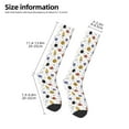 thumbnail image 5 of Daiia Sports Socks Rocket Planets Printed Novelty Crew Socks for Men Women Knee High Socks Cotton Socks Soft & Breathable Support Unisex Socks, 5 of 9