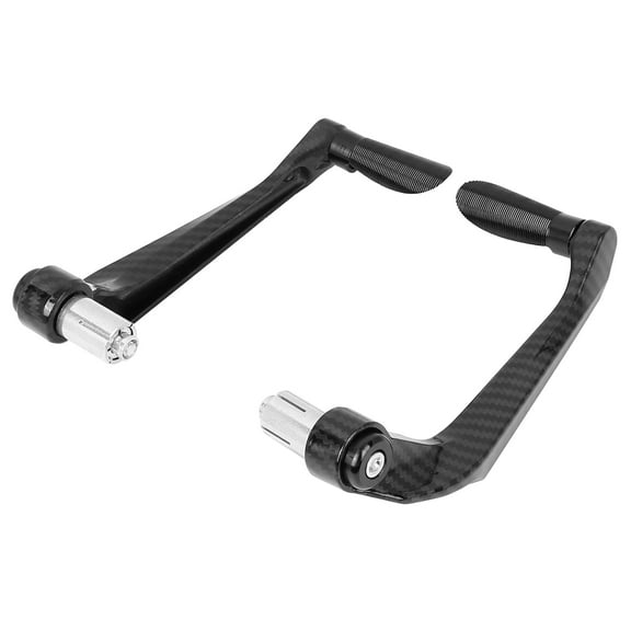 1 Pair Universal Black Carbon fiber Handlebar Brake Clutch Lever Protector Hand Guard for Motorcycle