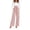 Pink, variant on SNKSDGM Women's Plus Black Pants for Women Petite Plus Work Pants Women Petite Green High Waisted Wide Leg Business Casual Pants for Women with Zipper and Belt Comfortable Wear