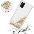 thumbnail image 5 of Compatible with Samsung Galaxy A71 Case Glitter Luxury Cute Love Liquid Quicksand Clear TPU Girls Women Stylish Bumper Shockproof Protective Case for Samsung Galaxy A71 Golden YB, 5 of 12