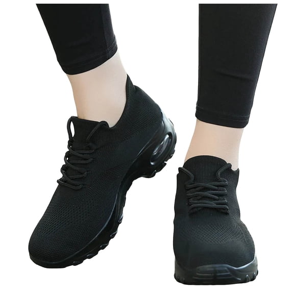 Mostsola Walking Shoes Women Sock Fashion Sneakers Slip on Non-Slip Air Cushion Tennis Shoes