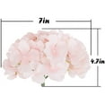 thumbnail image 4 of Silk Hydrangea Heads Artificial Flowers Heads with Stems for Home Wedding Decor,Pack of 10 (White), 4 of 5