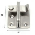 thumbnail image 2 of Stainless Steel Flip Latch for Window Cabinet Drawer, Rustproof Sliding Barn Door Lock with Dual Protection, High Strength - Suitable for Wooden Doors, Metal Doors, and More, 2 of 5