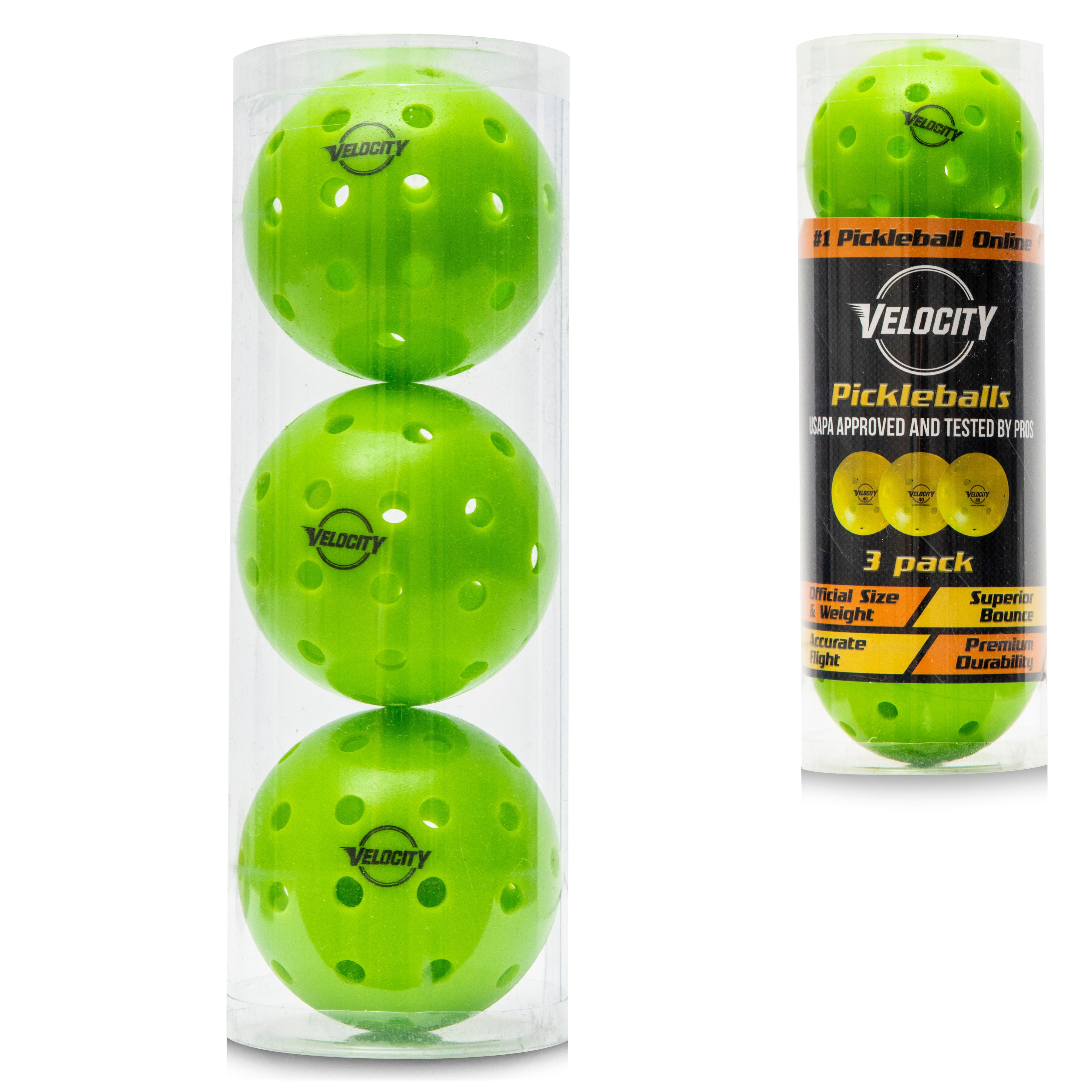 Onix Pure 2 Indoor Pickleball Balls Orange 3pack for sale online 
