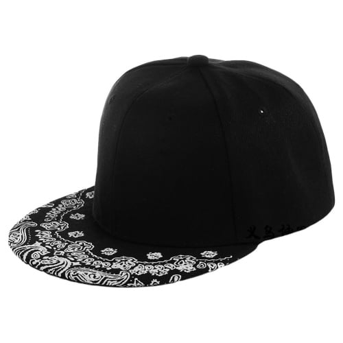 Viofre Men's Flat Bill Hats – Embroidery Skull Design, Adjustable Snapback, Polyester, One Size Fits Most