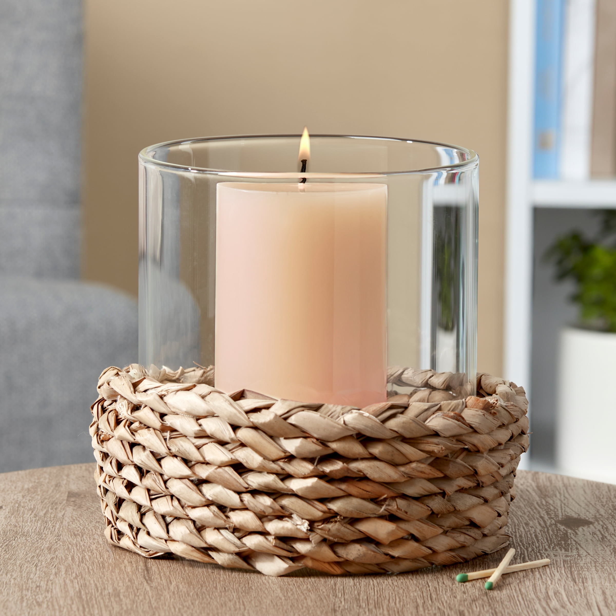 (3 pack) Mainstays Unscented Pillar Candles, 3 x 6 in, Ivory, 3 Count