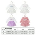 thumbnail image 6 of FYMNSI Toddler Girls Pink Tulle Tutu Dress Baby Velvet Birthday Mesh Dress with Headband Winter Fall 2pcs Outfits 12-18 Months Pink Printed, 6 of 6